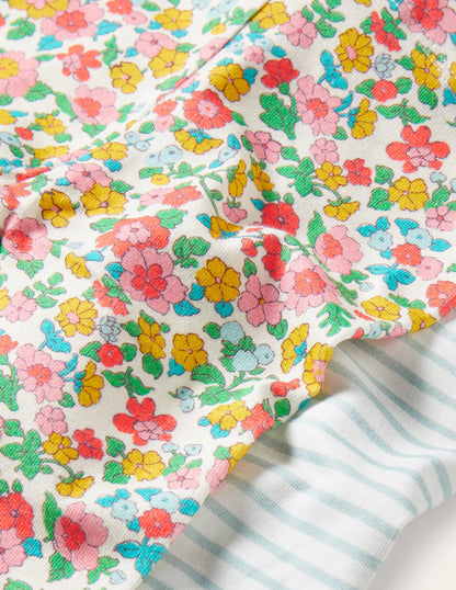 Leggings im Doppelpack-Bunt, Vintage-Blumenbeet