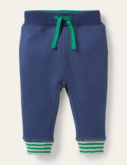 Pantalon basique en jersey-Bleu tribord