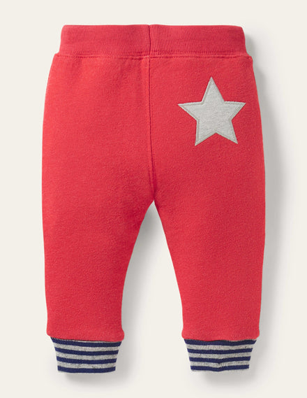 Pantalon basique en jersey-Rouge rockabilly
