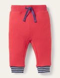 Star Pocket Jersey Trousers-Rockabilly Red