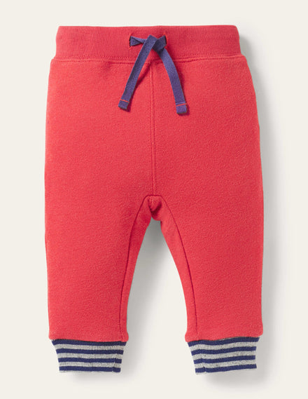 Pantalon basique en jersey-Rouge rockabilly