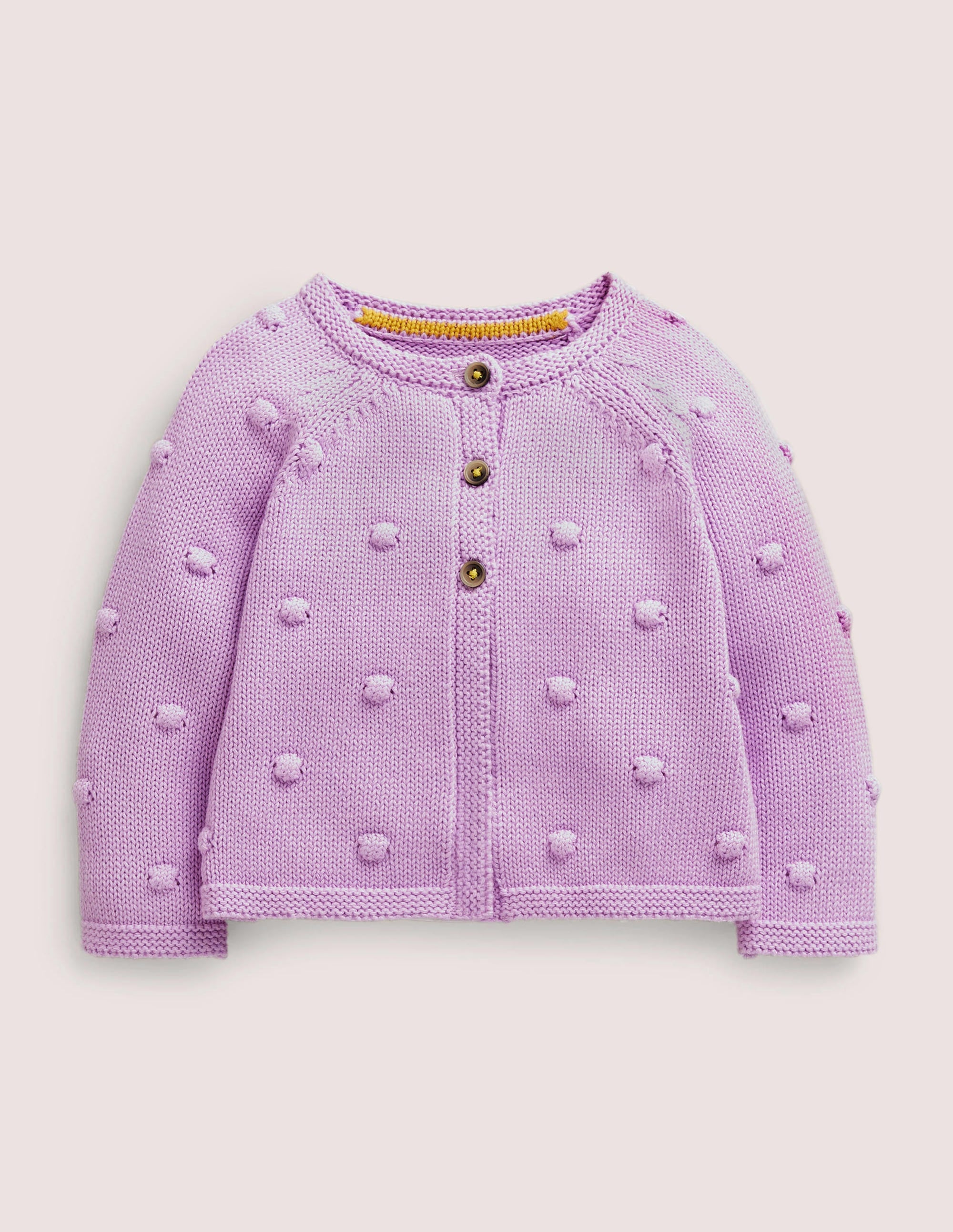 Cosy Bobble Cardigan-Lilac Bud - Image 1