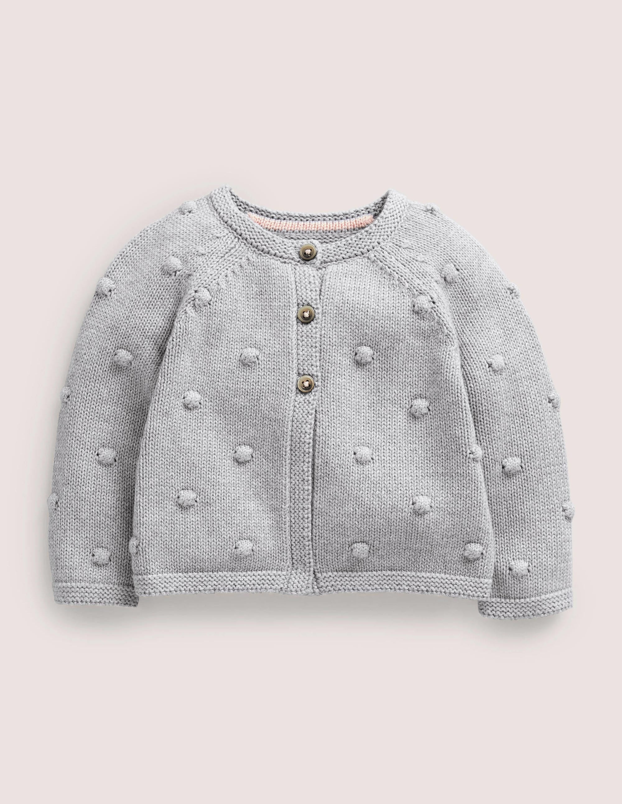 Cosy Bobble Cardigan-Silver Marl - Image 1