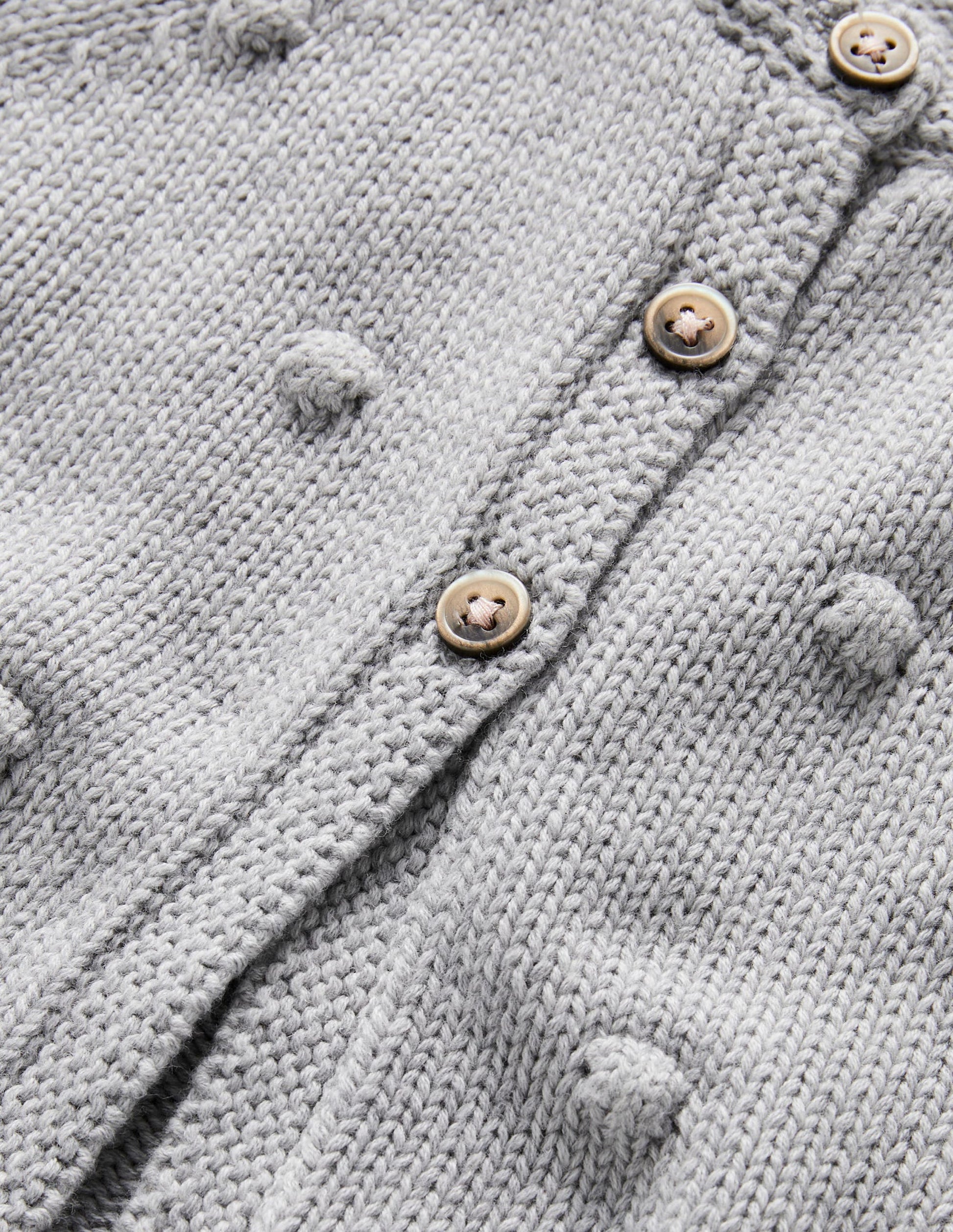Cosy Bobble Cardigan-Silver Marl-3
