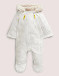 Cosy Pram Suit-Ivory Farmyard
