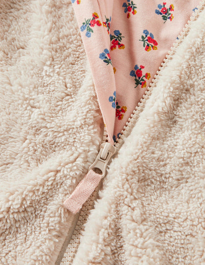 Cosy Bunny Borg All-in-one-Natural