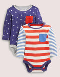 Body im Doppelpack-Segelblau, Sterne