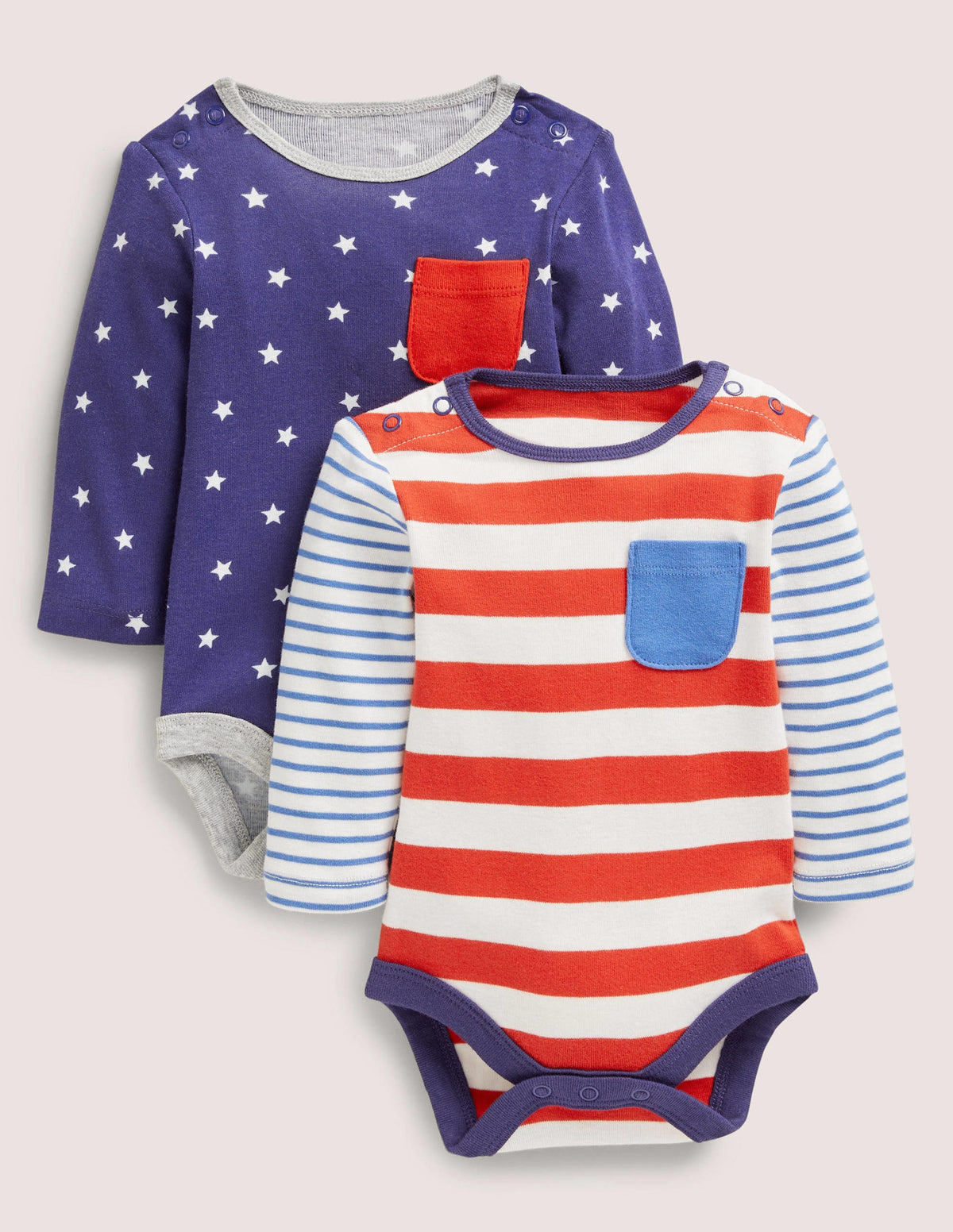 Body im Doppelpack-Segelblau, Sterne - Image 1