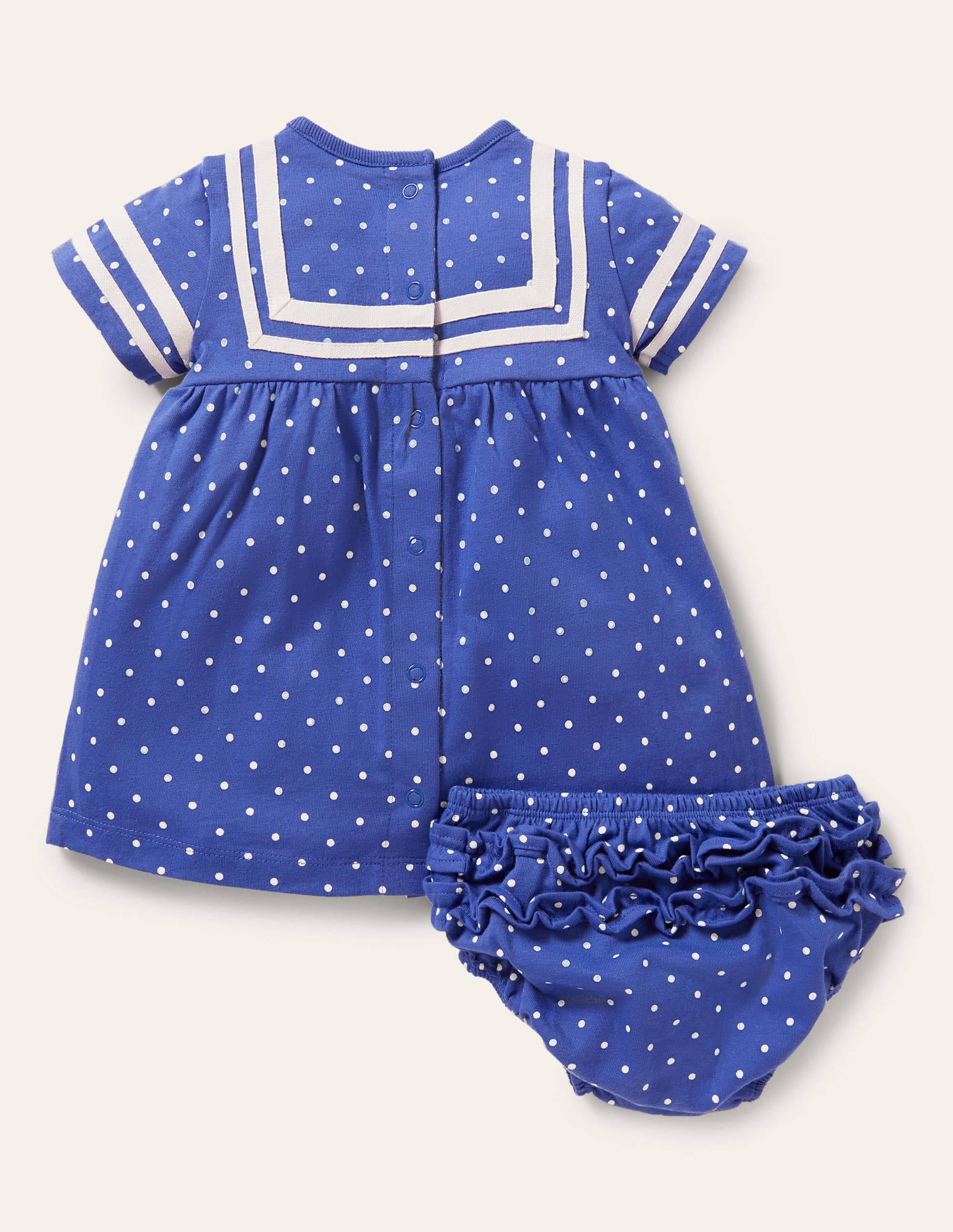 Robe de marin-Bateaux petits pois bleu jacinthe des bois - Image 2