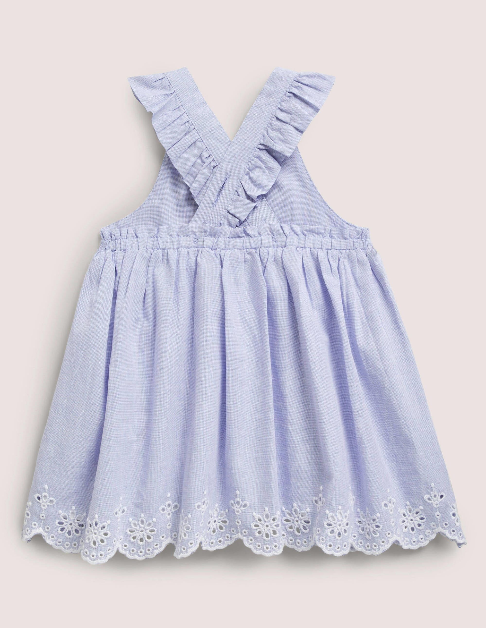 Robe chasuble tissée et brodée-Chambray - Image 2