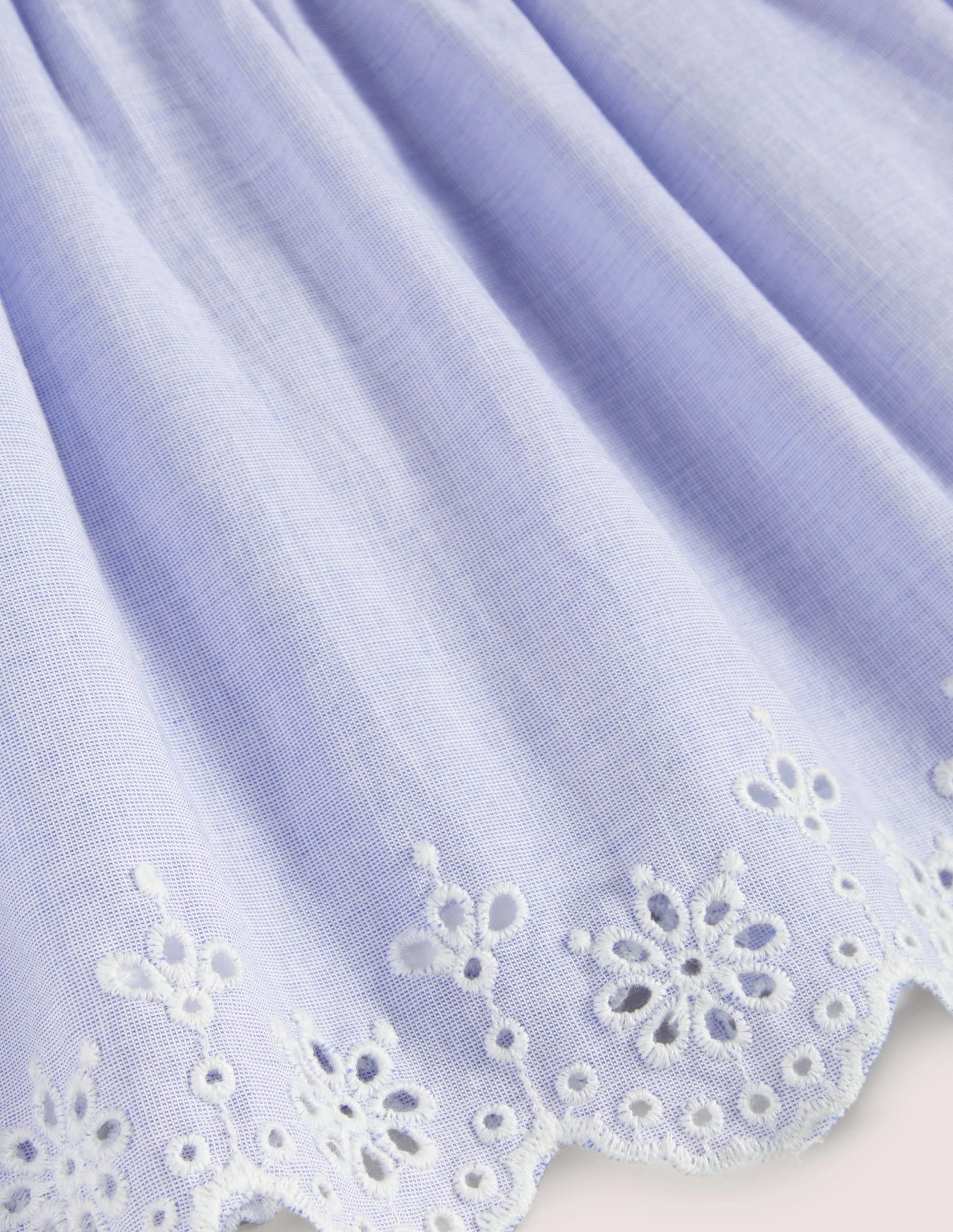 Robe chasuble tissée et brodée-Chambray - Image 3