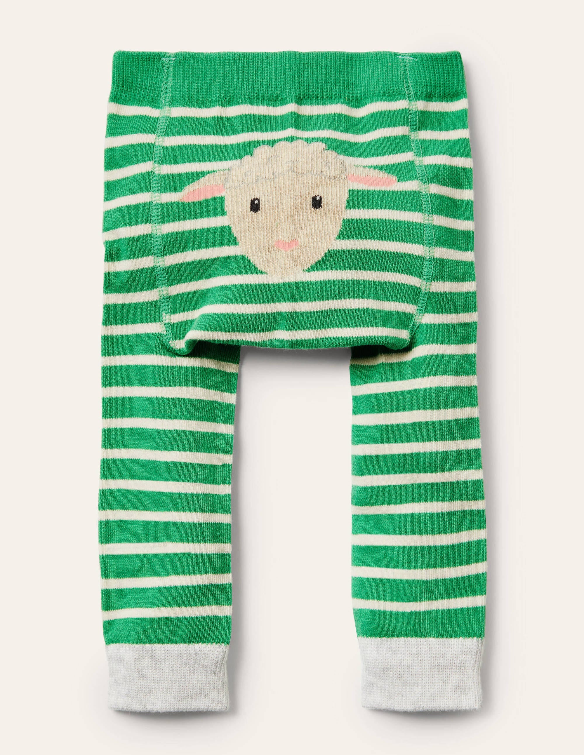 Strick-Leggings (Jungen)-Grün, Schaf - Image 1