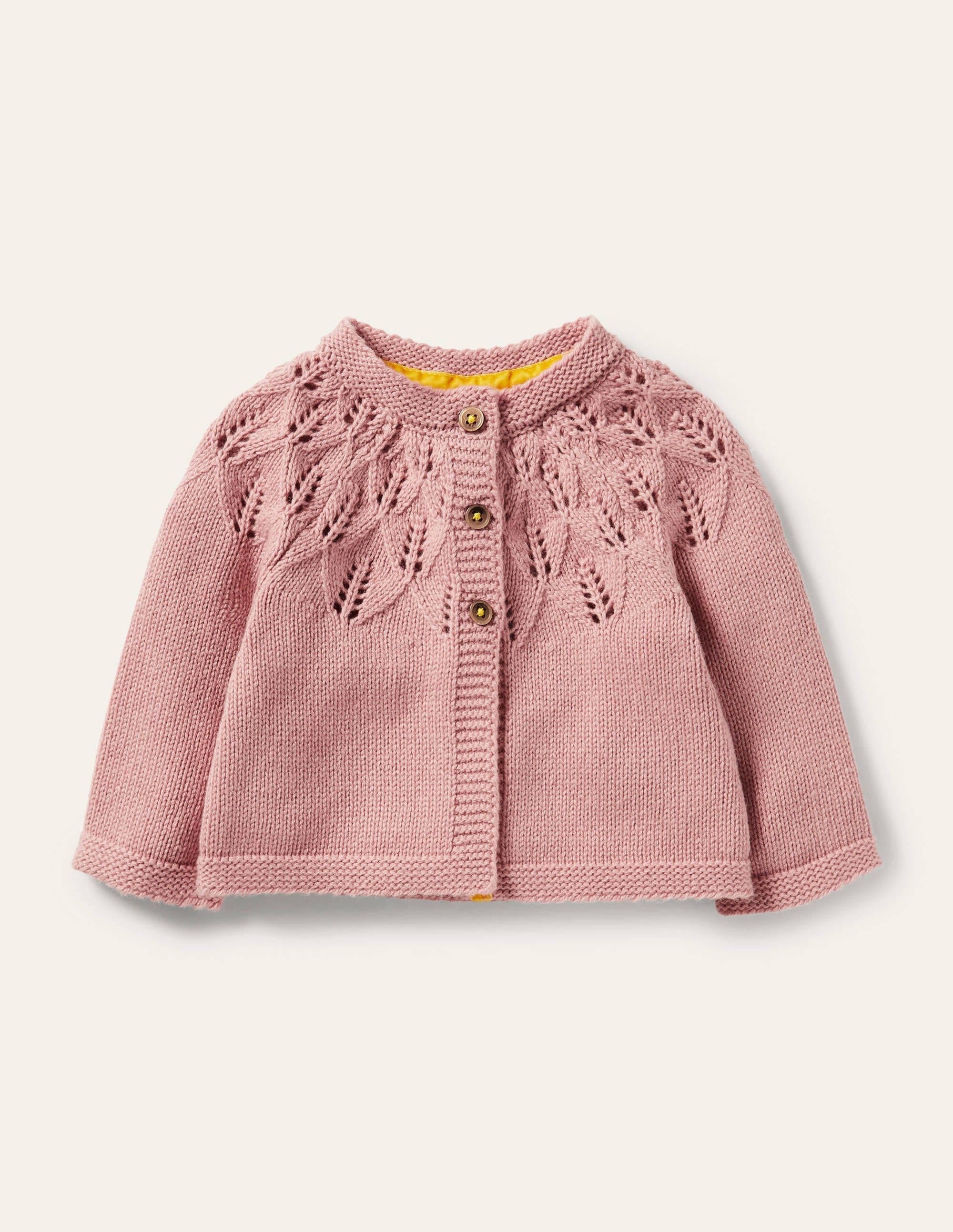 Alltagstauglicher strukturierter Cardigan-Mandelblütenrosa - Image 1