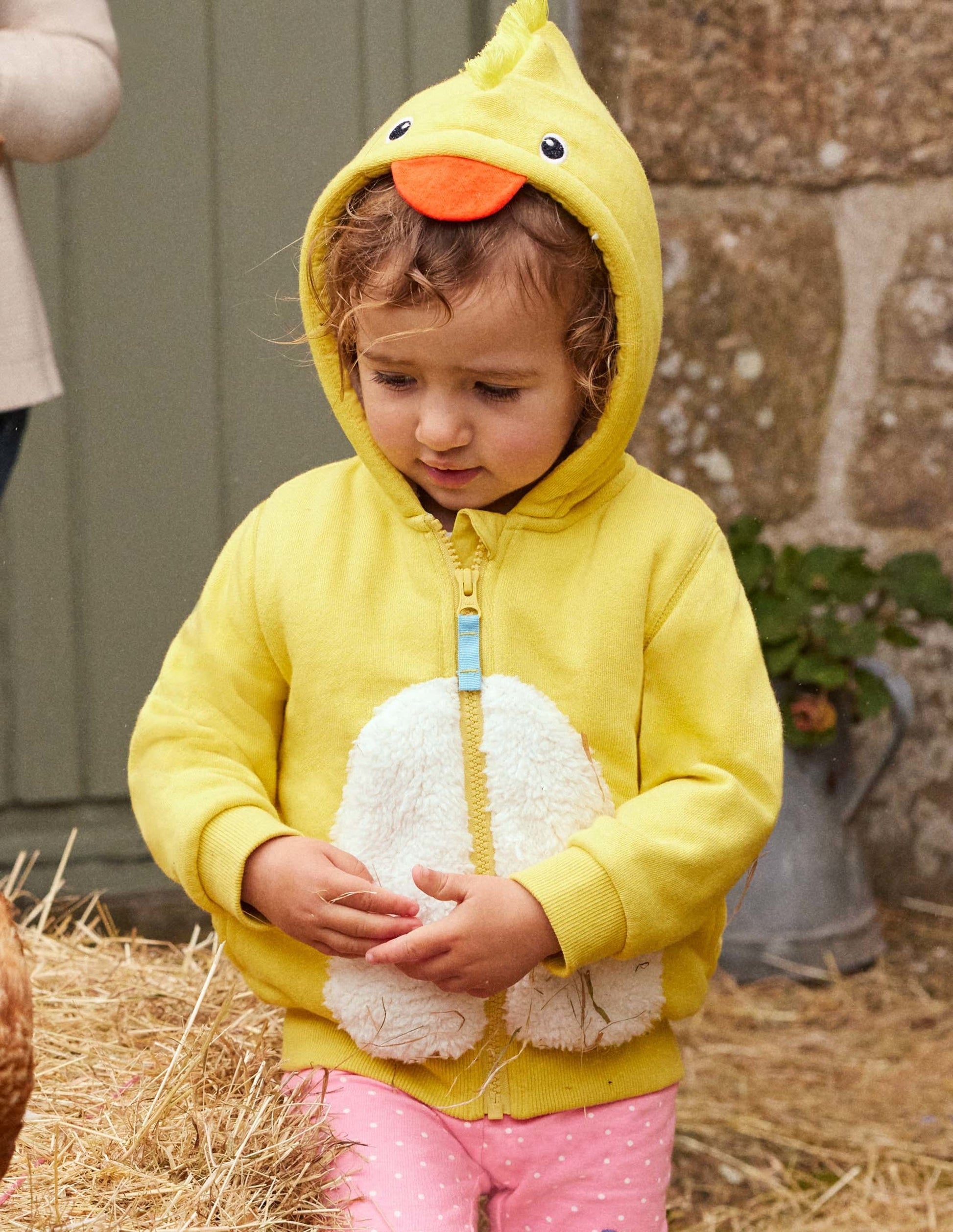 Hoodie mit Teddyfutter-Maisgelb, Küken-4