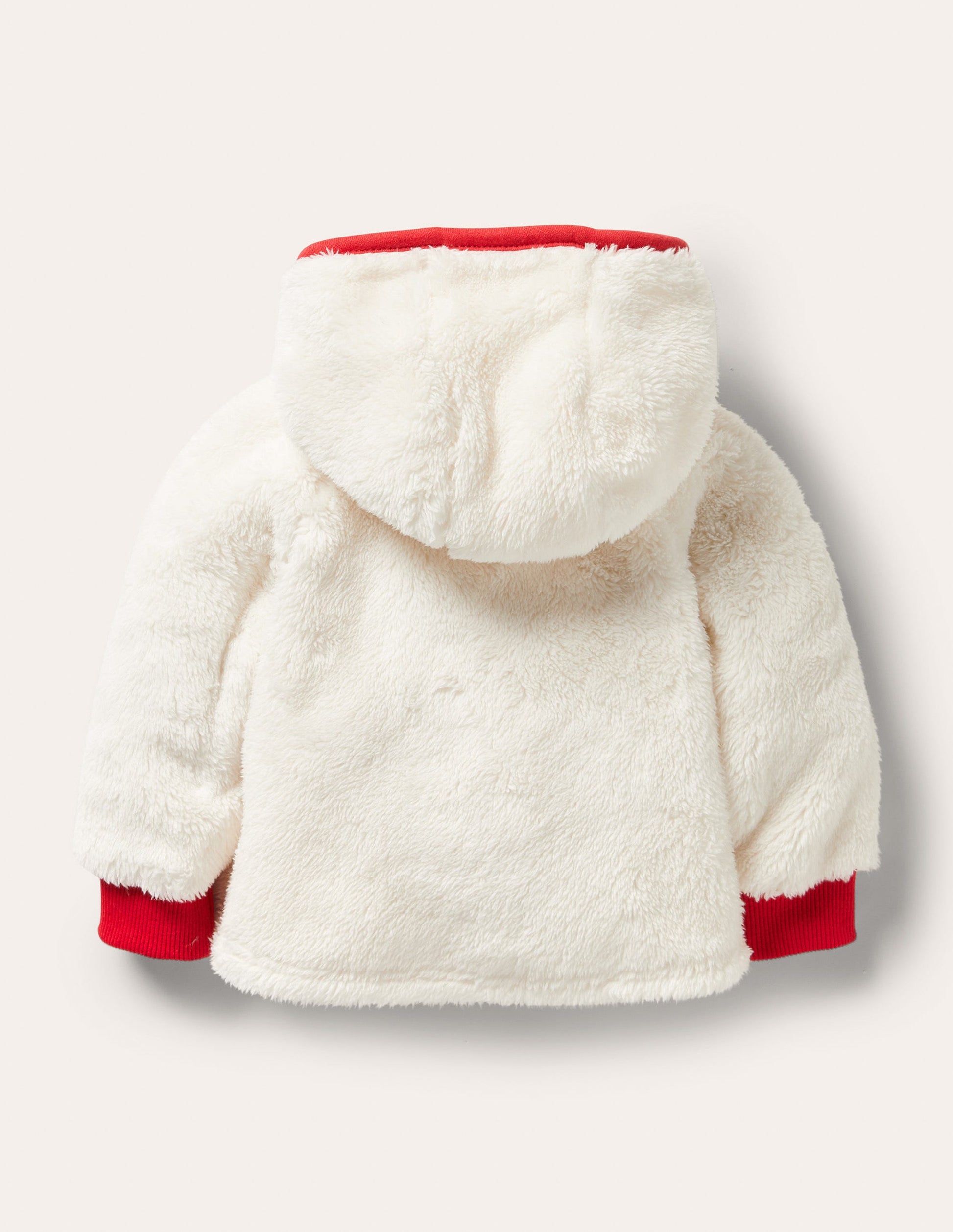 Veste à capuche cosy en borg-Avoine-2