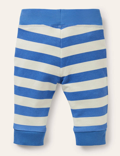 Jerseyhose mit Applikation-Blau/Naturweiß, Weltraumtiere-2