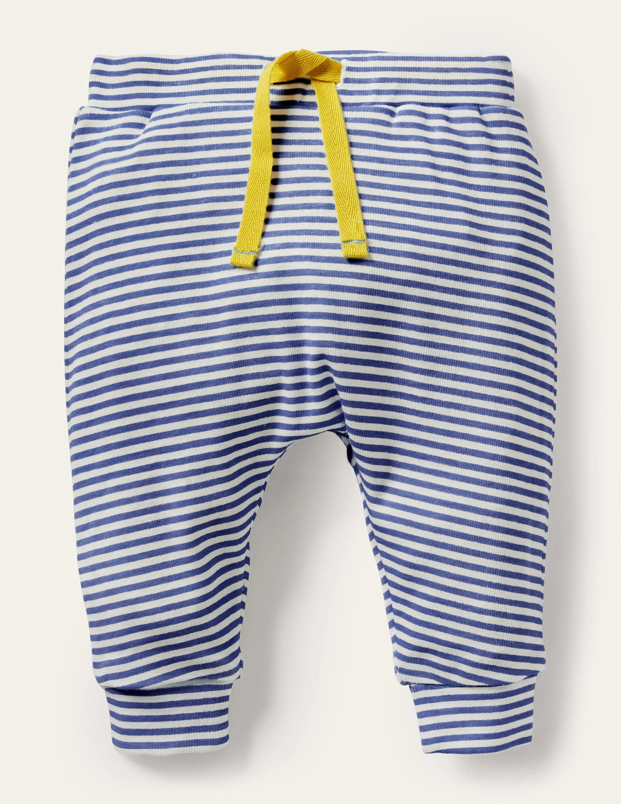Hose für Neugeborene aus GOTS-Biobaumwolle-Naturweiß/Segelblau - Image 1