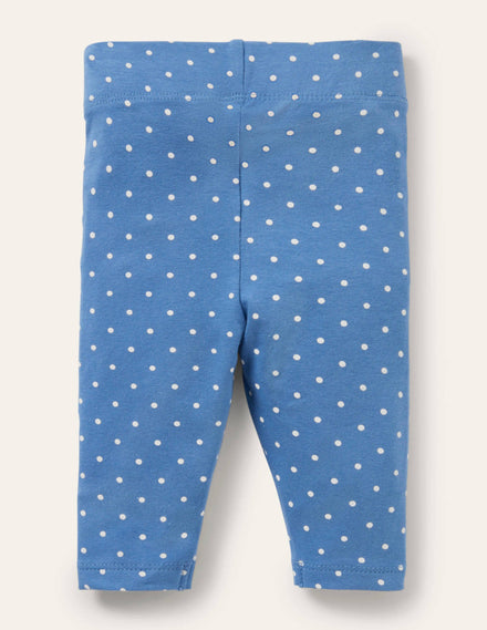 Baby-Leggings-Helles Glockenblumenblau, Pünktchen