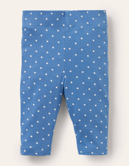 Baby-Leggings-Helles Glockenblumenblau, Pünktchen