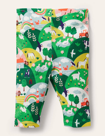 Baby-Leggings-Bunt, Küstenszene
