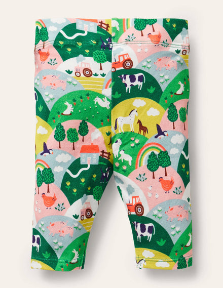 Baby-Leggings-Bunt, Küstenszene