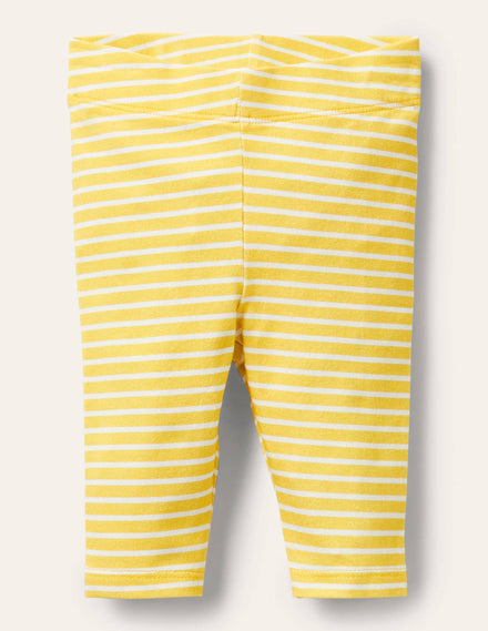Baby-Leggings-Maisgelb/Naturweiß