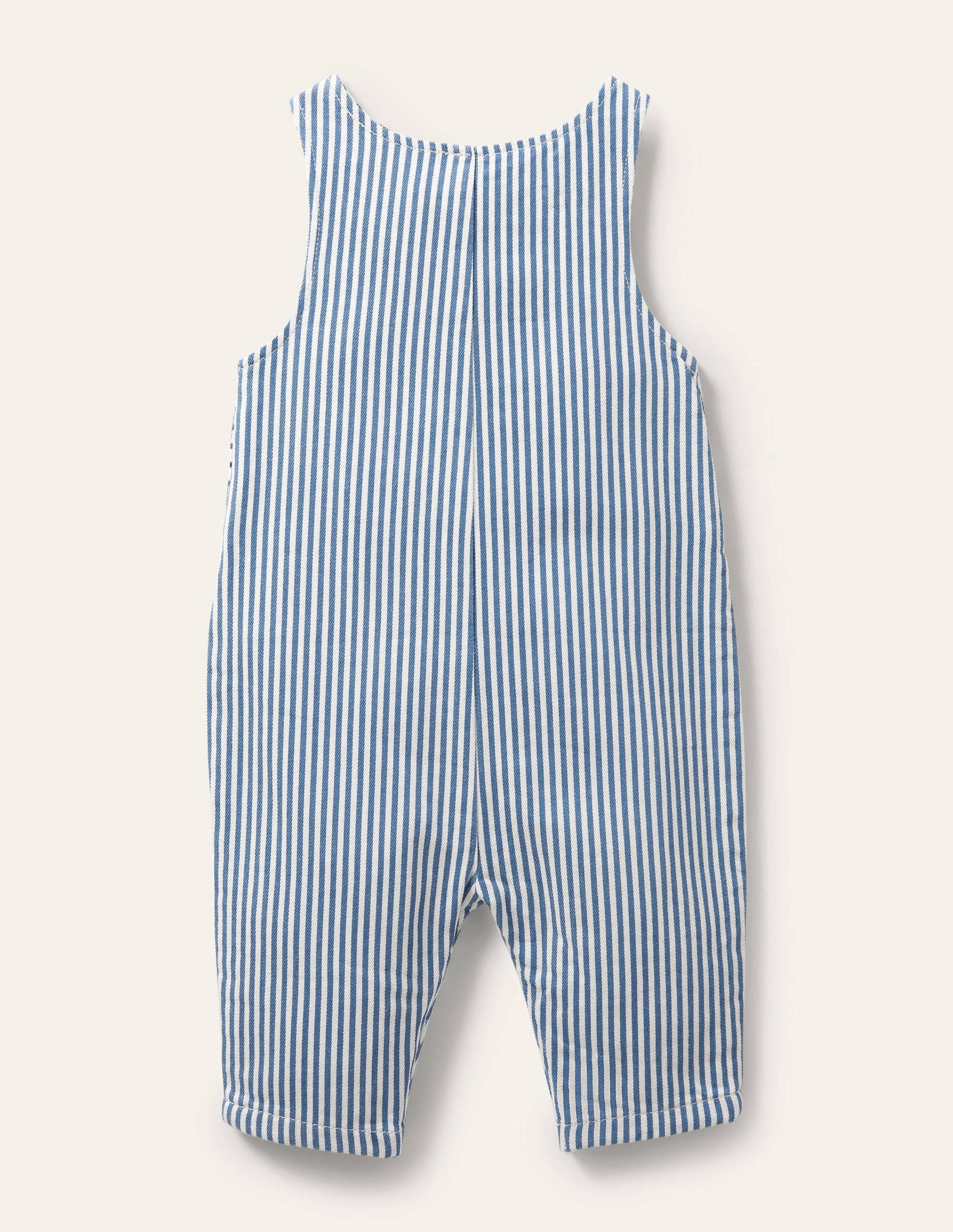Appliqué Woven Romper-Ivory/Elizabethan Blue Puffins-2