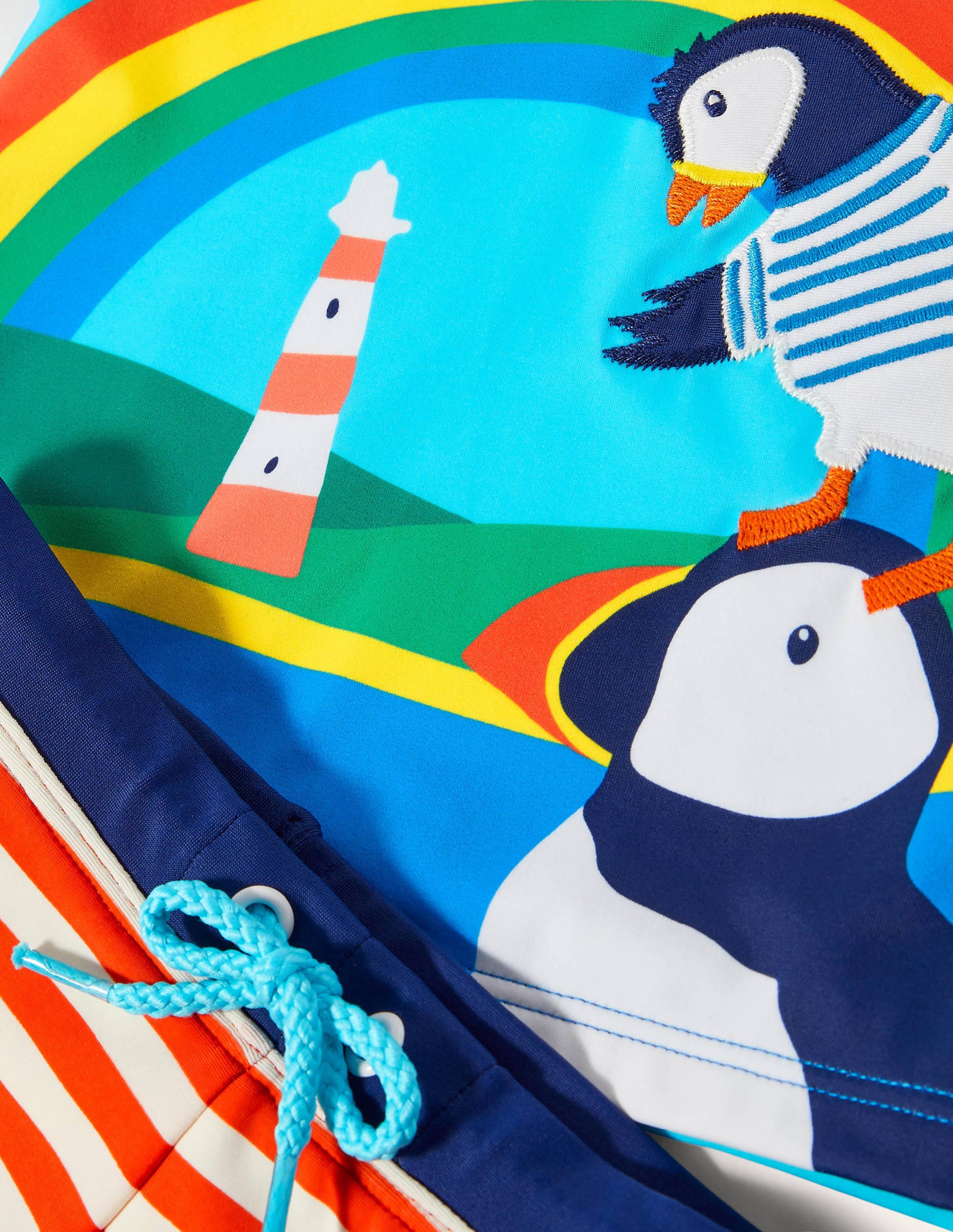 Badeset mit USF-Langarmshirt-Papageitaucher-Szene - Image 3