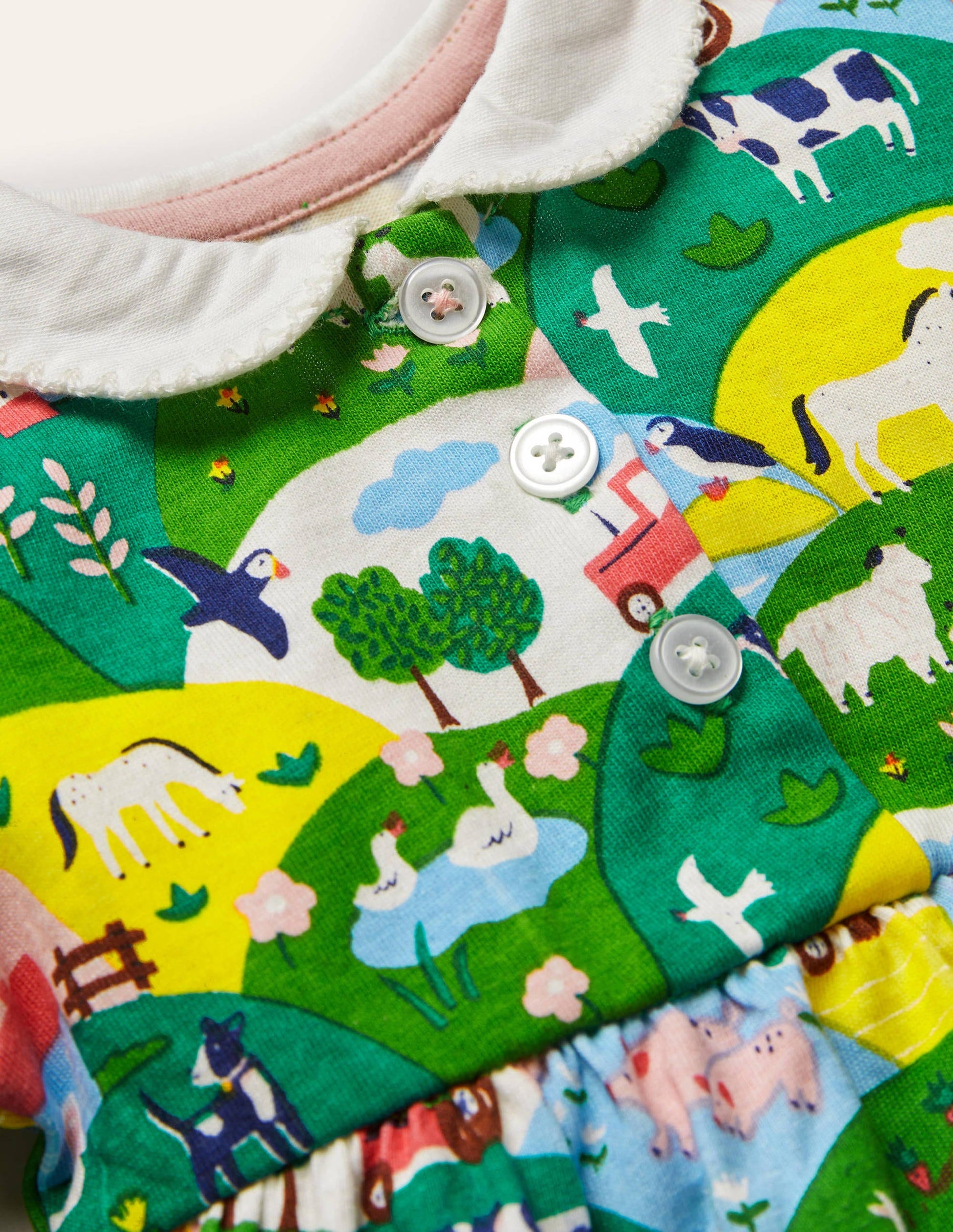 Robe en jersey avec col-Ferme littorale multi-3