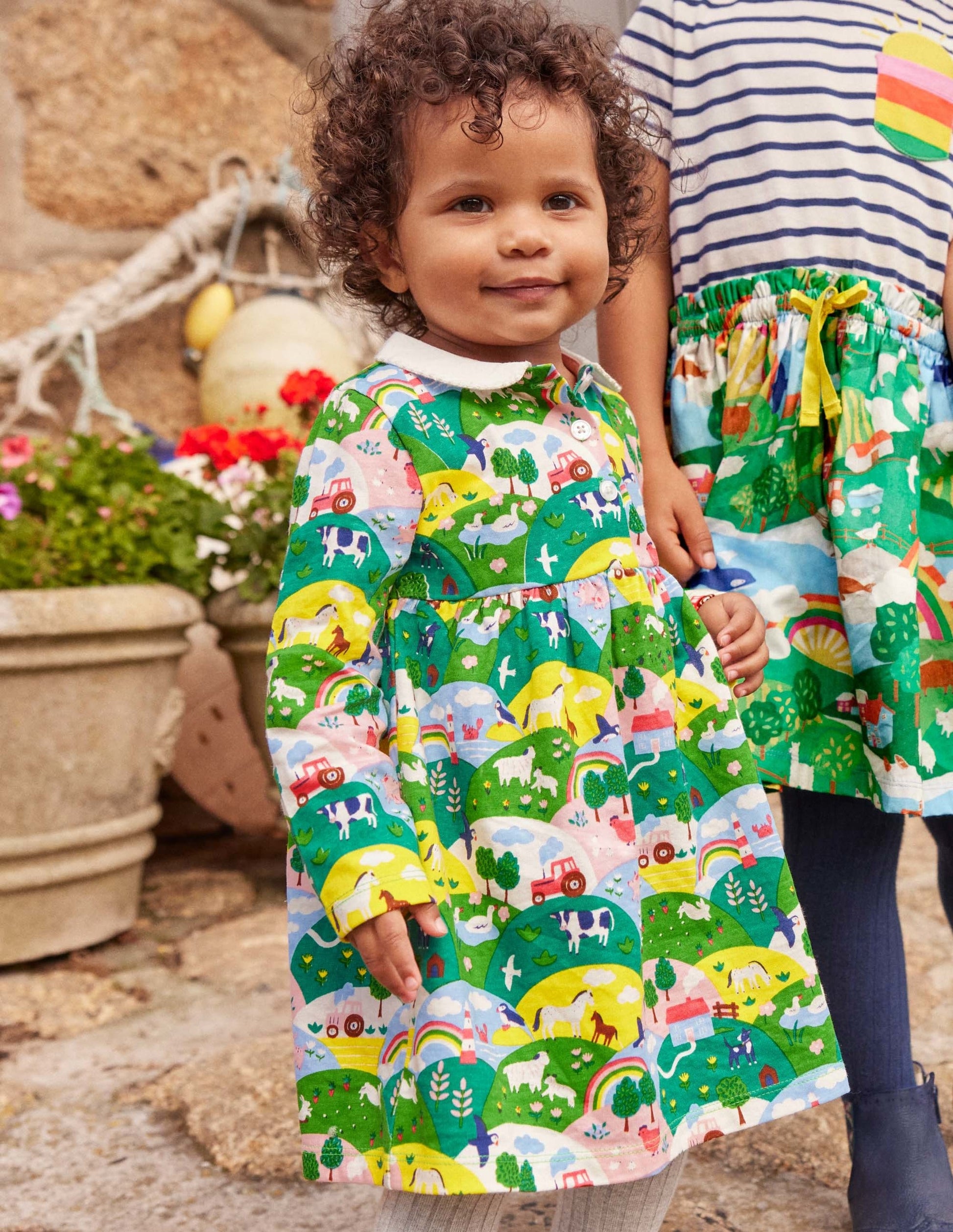 Robe en jersey avec col-Ferme littorale multi-4