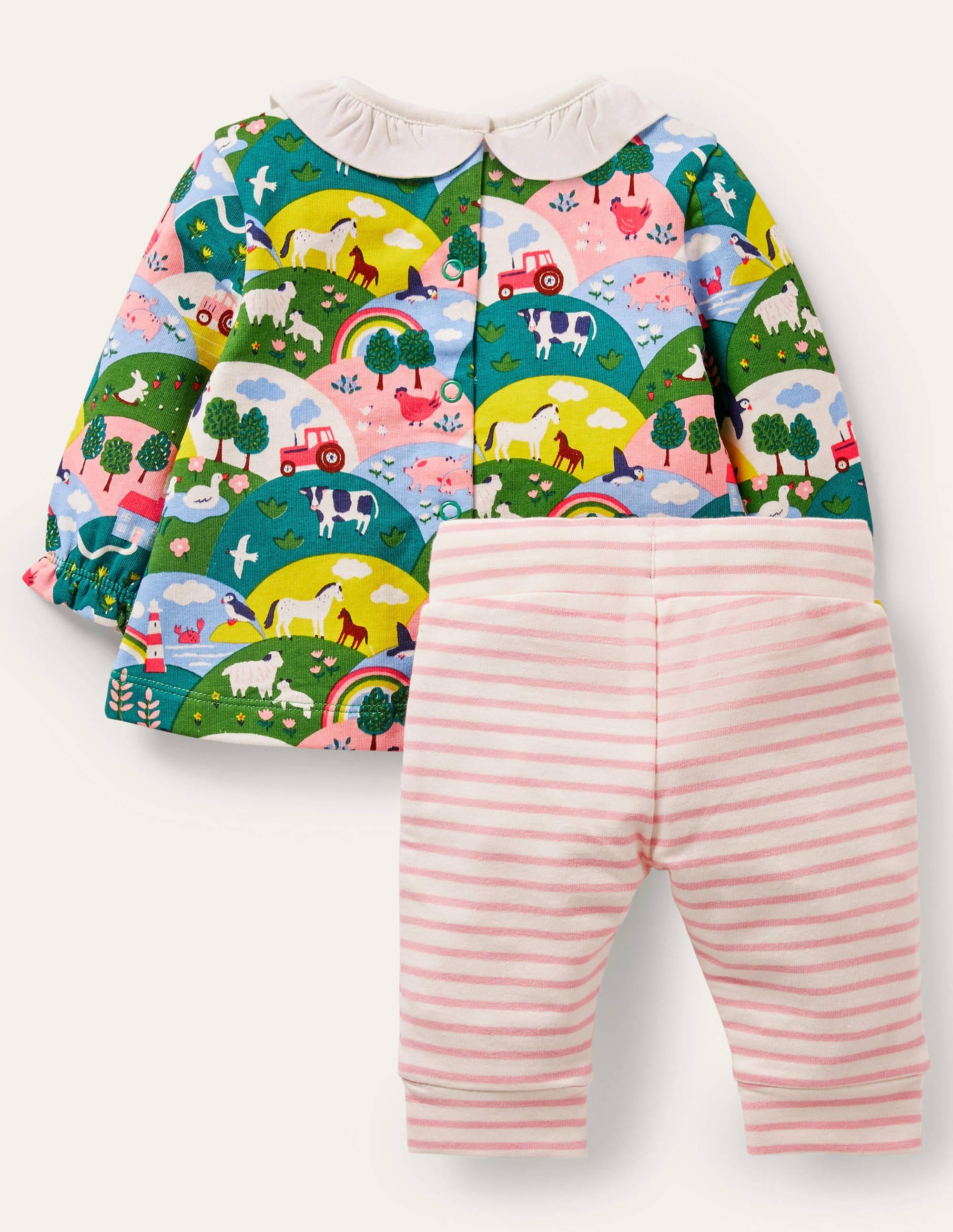 Ensemble en jersey tout doux-Ferme littorale multi - Image 2