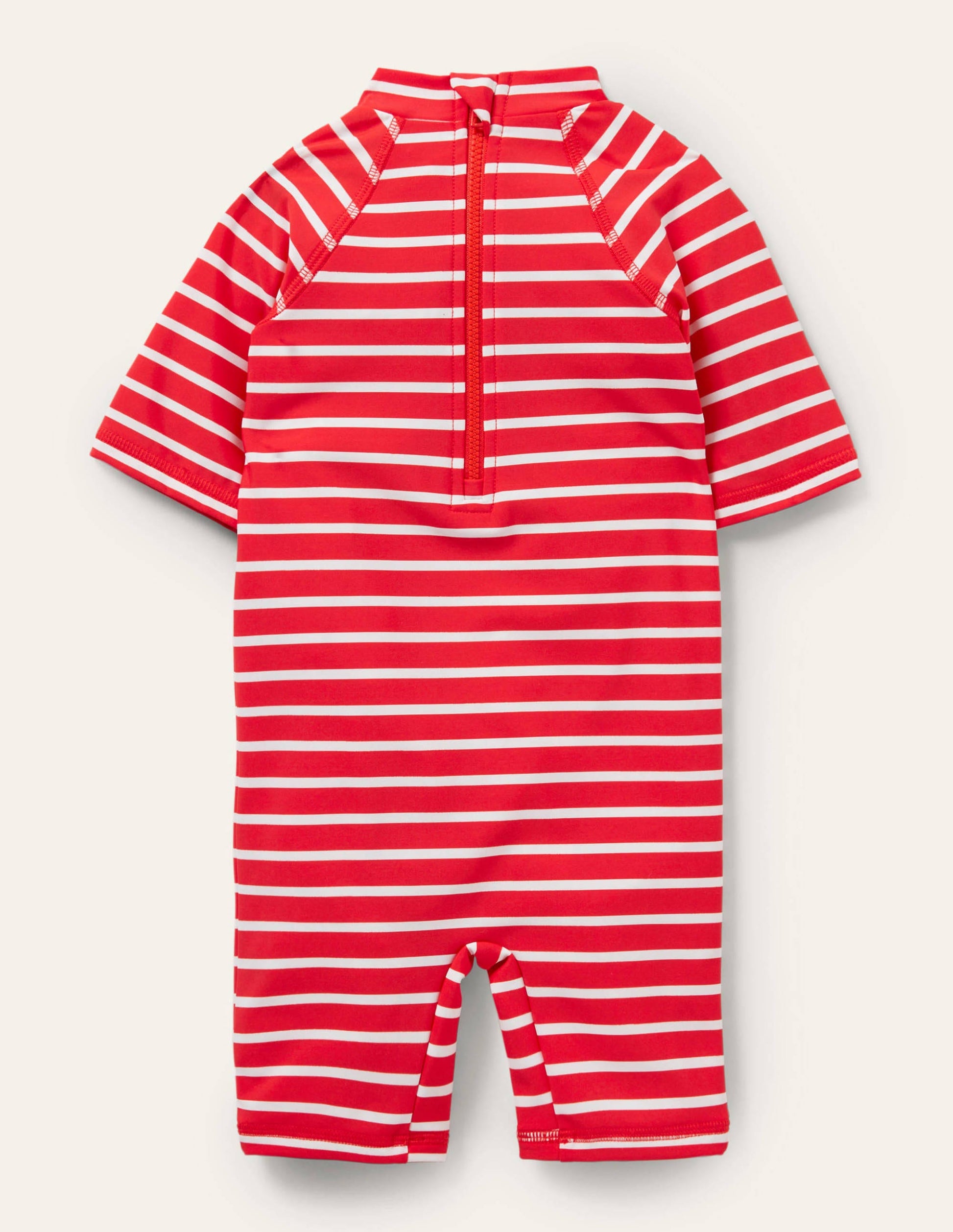 Printed Sun-safe Surf Suit-Fire Red/Ivory Whale-2