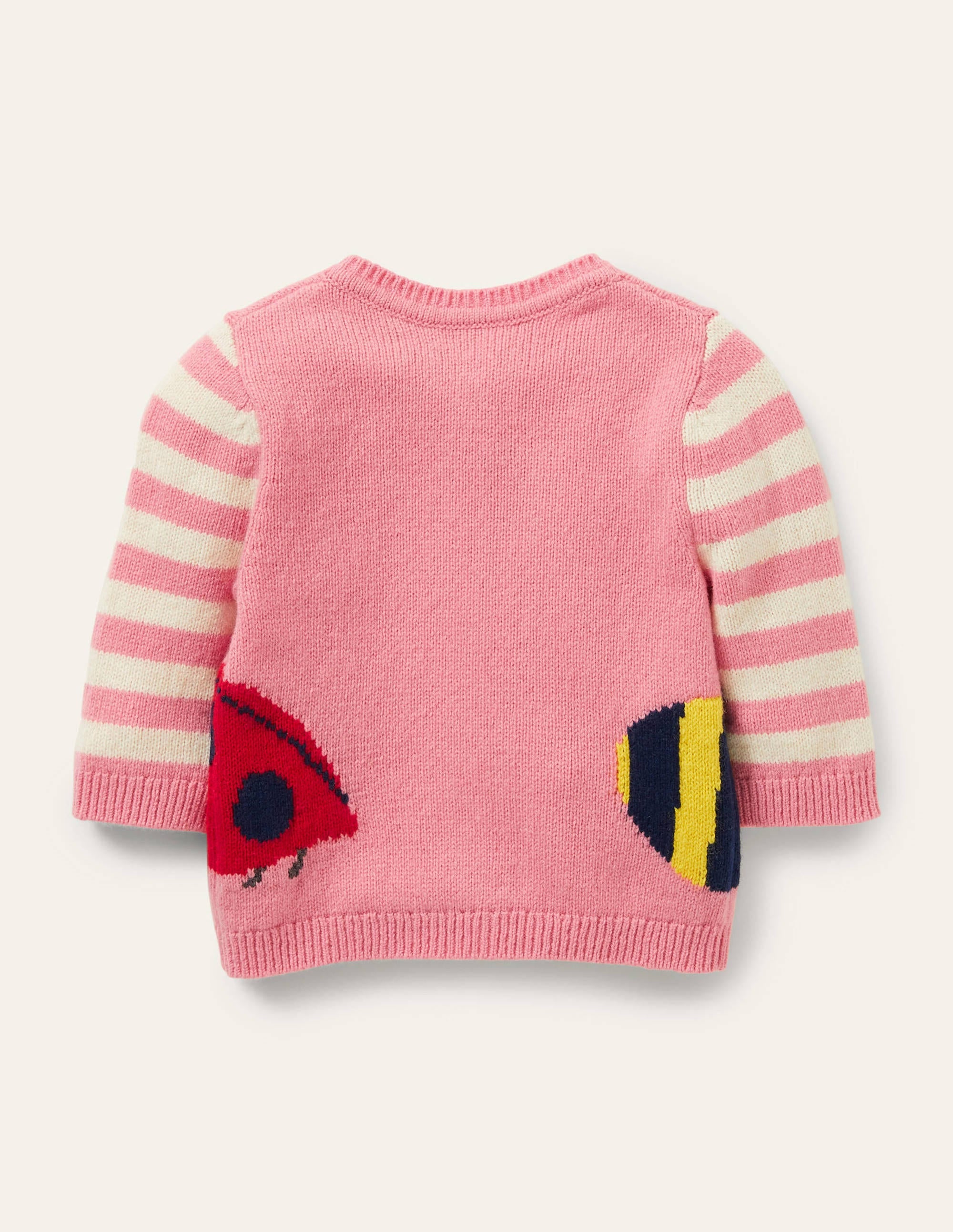 Fröhlicher Cardigan mit Stickerei-Hellrosa, Marienkäfer - Image 2