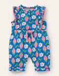 Jersey-Einteiler mit Rüschen-Leuchtendes Marineblau Erdbeere