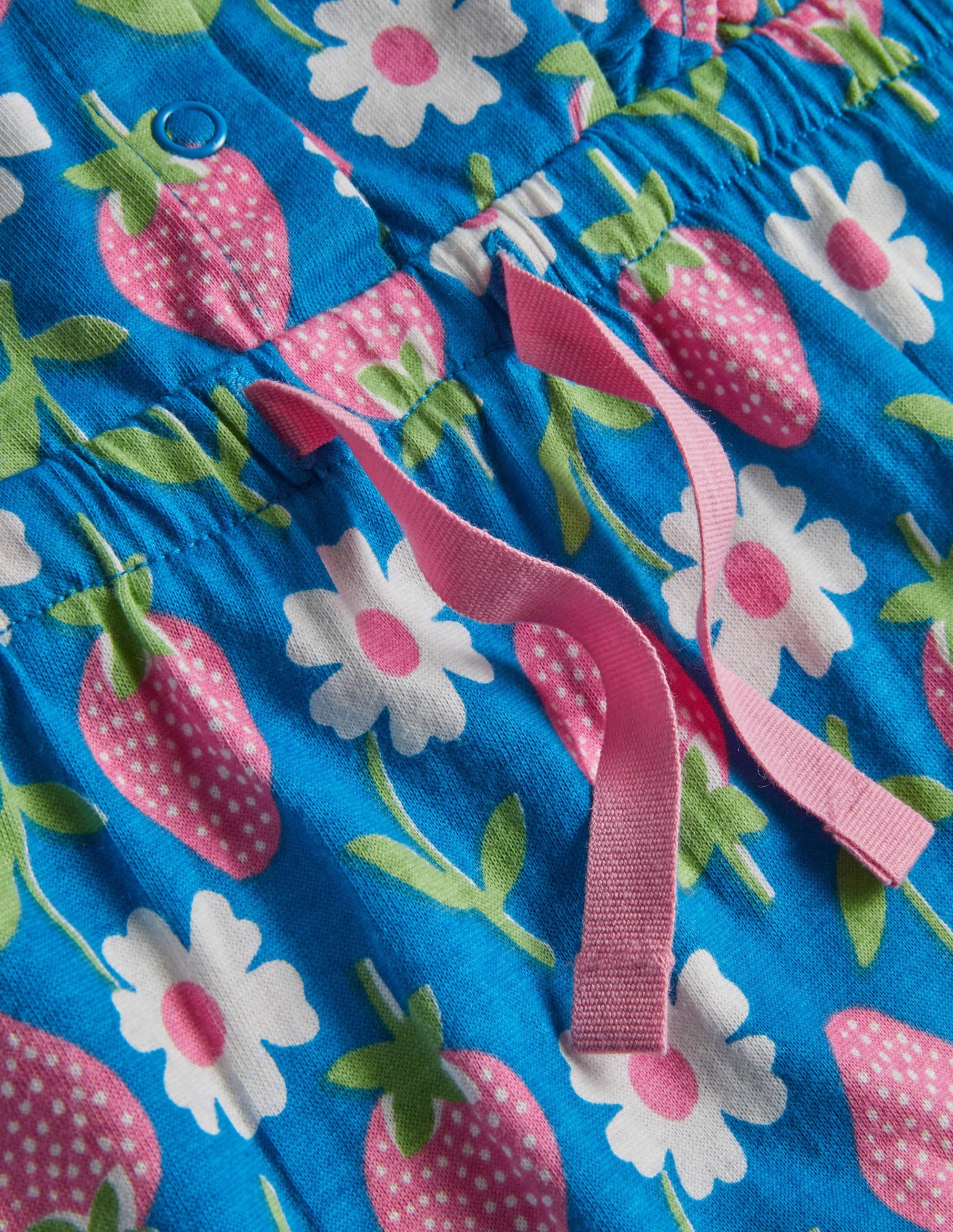 Jersey-Einteiler mit Rüschen-Leuchtendes Marineblau Erdbeere - Image 3