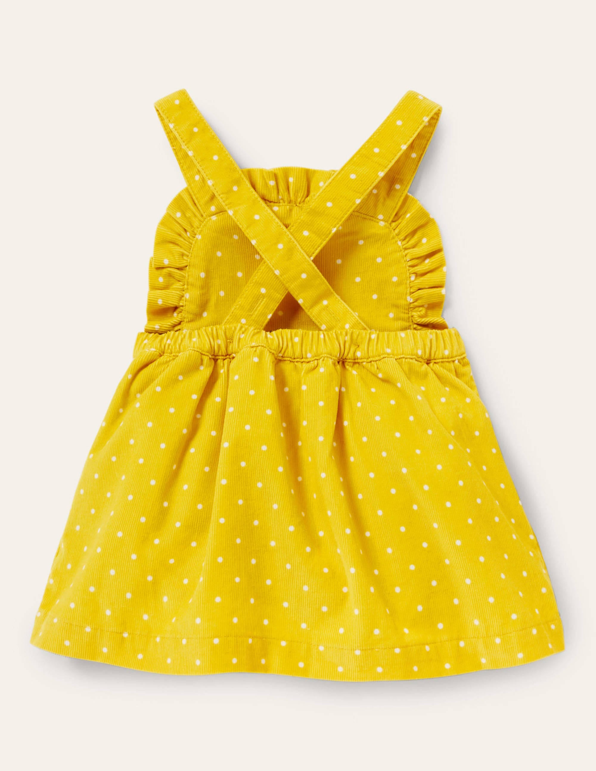 Robe chasuble à écusson et appliqué fun-Lapins petits pois maïs - Image 2