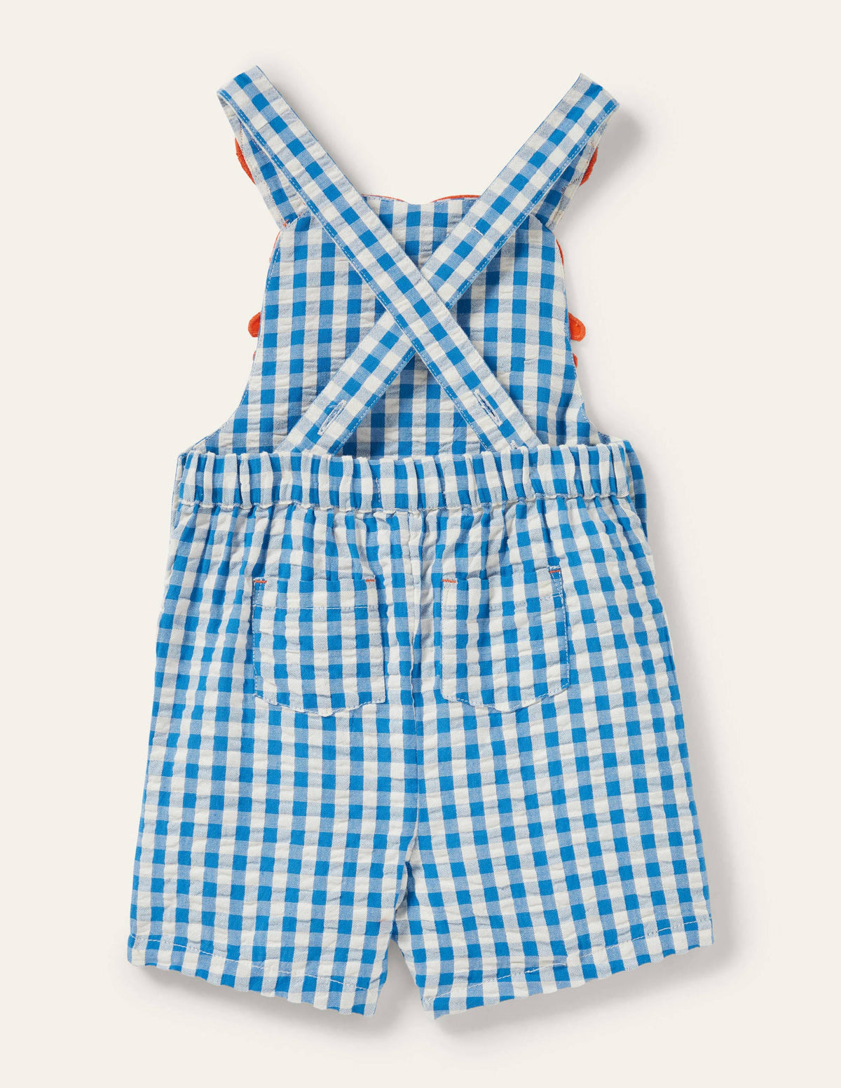Originelle Latzhose-Blau, Vichykaros/Krebs - Image 2