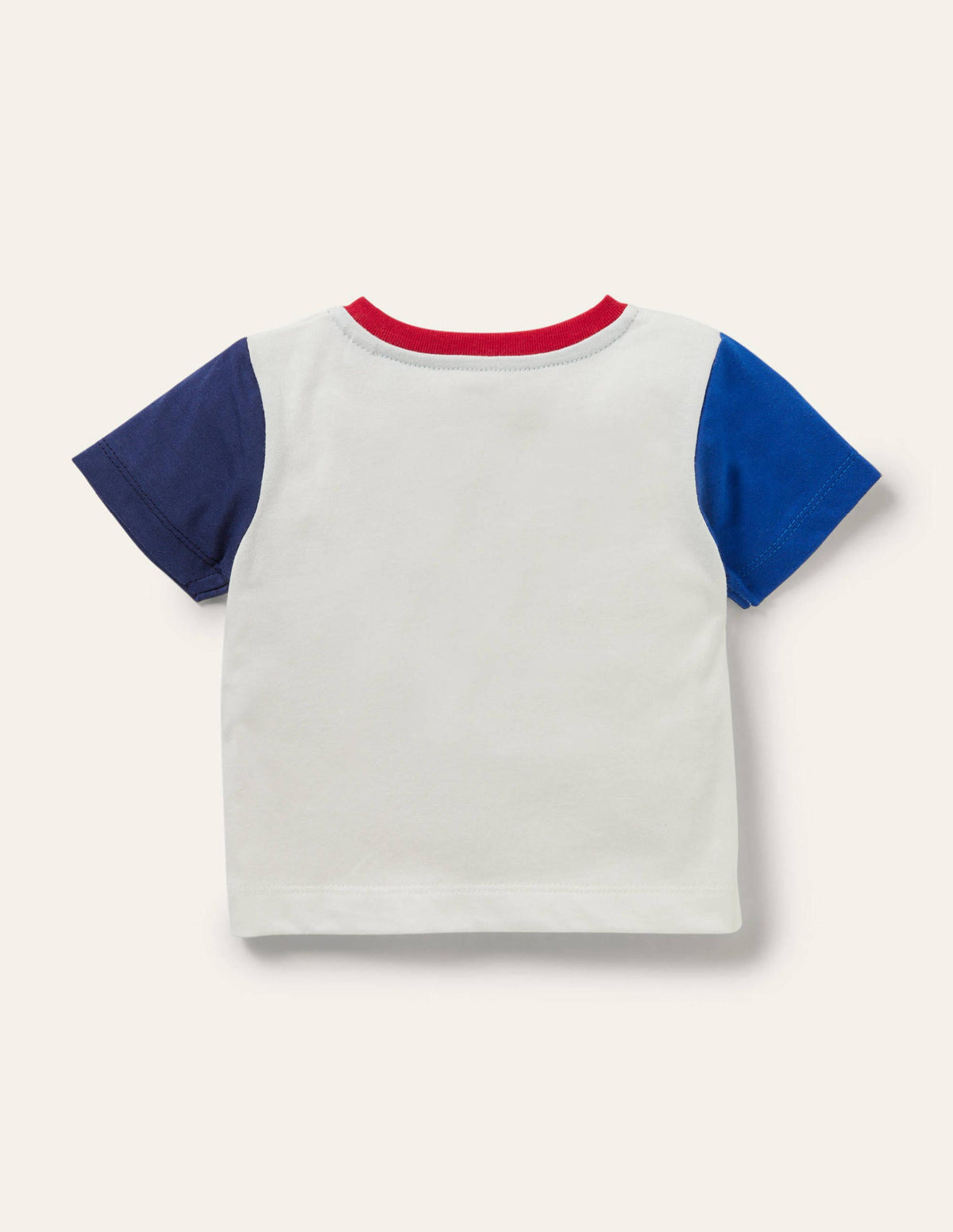 Jerseyoberteil mit Aufklappmotiv-Naturweiß, Regenbogenfarbene Flugzeuge und Heißluftballons - Image 2