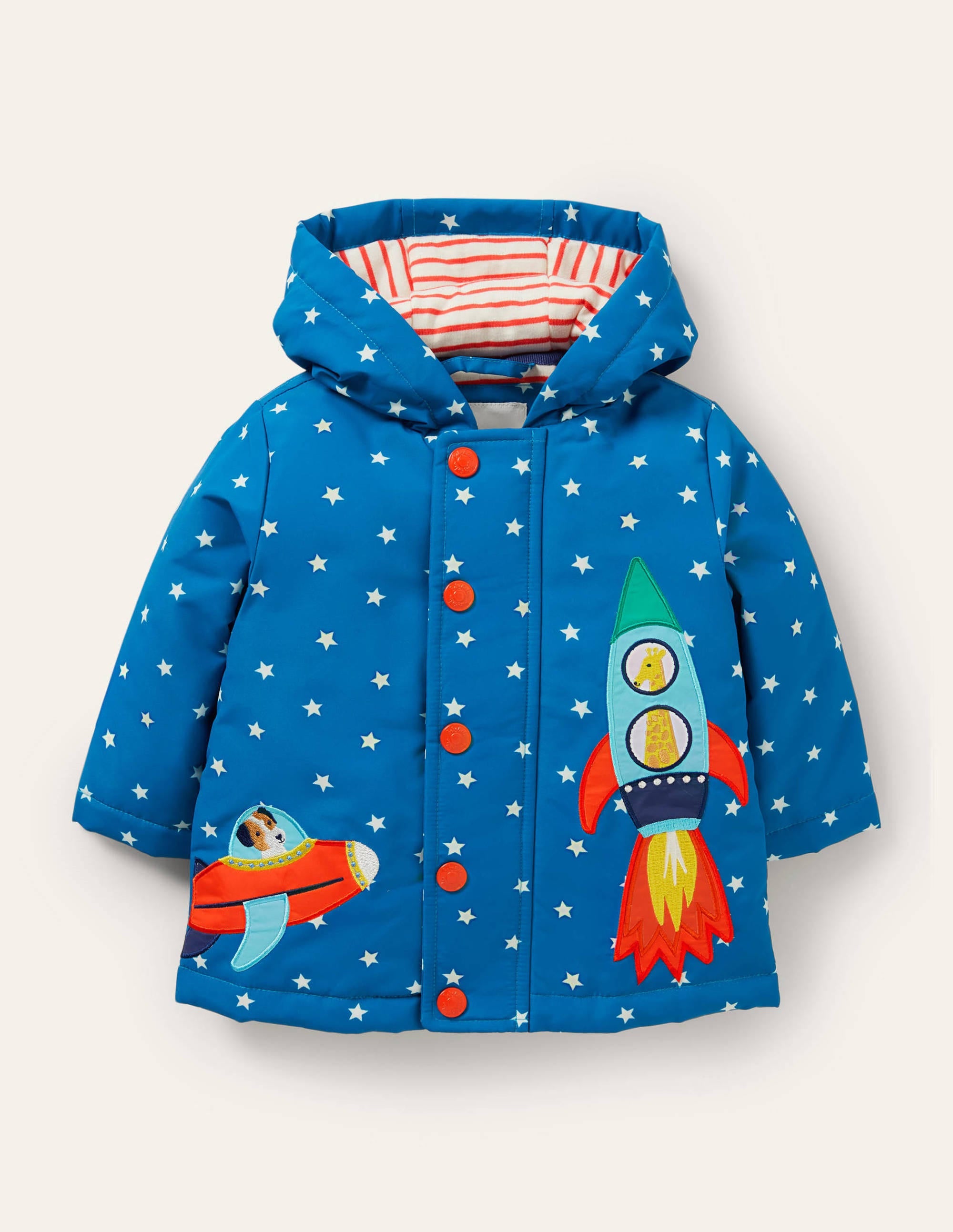 Imperméable à appliqué-Espace marina vif/ivoire - Image 1