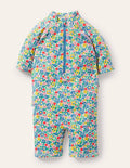 Combinaison de surf volantée avec protection solaire-Motif Spring Floral multi