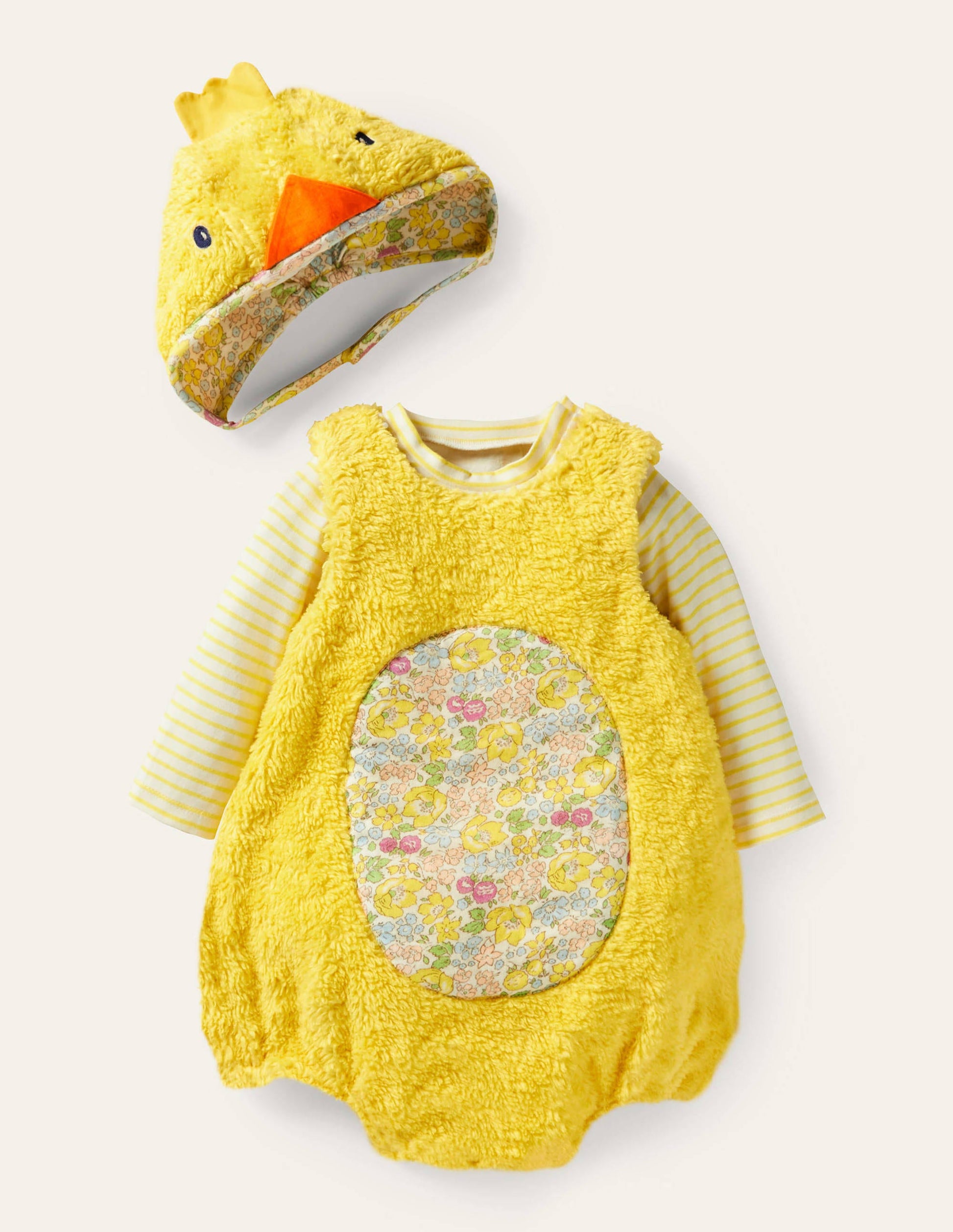 Ensemble poule-Poussin jaune maïs-1