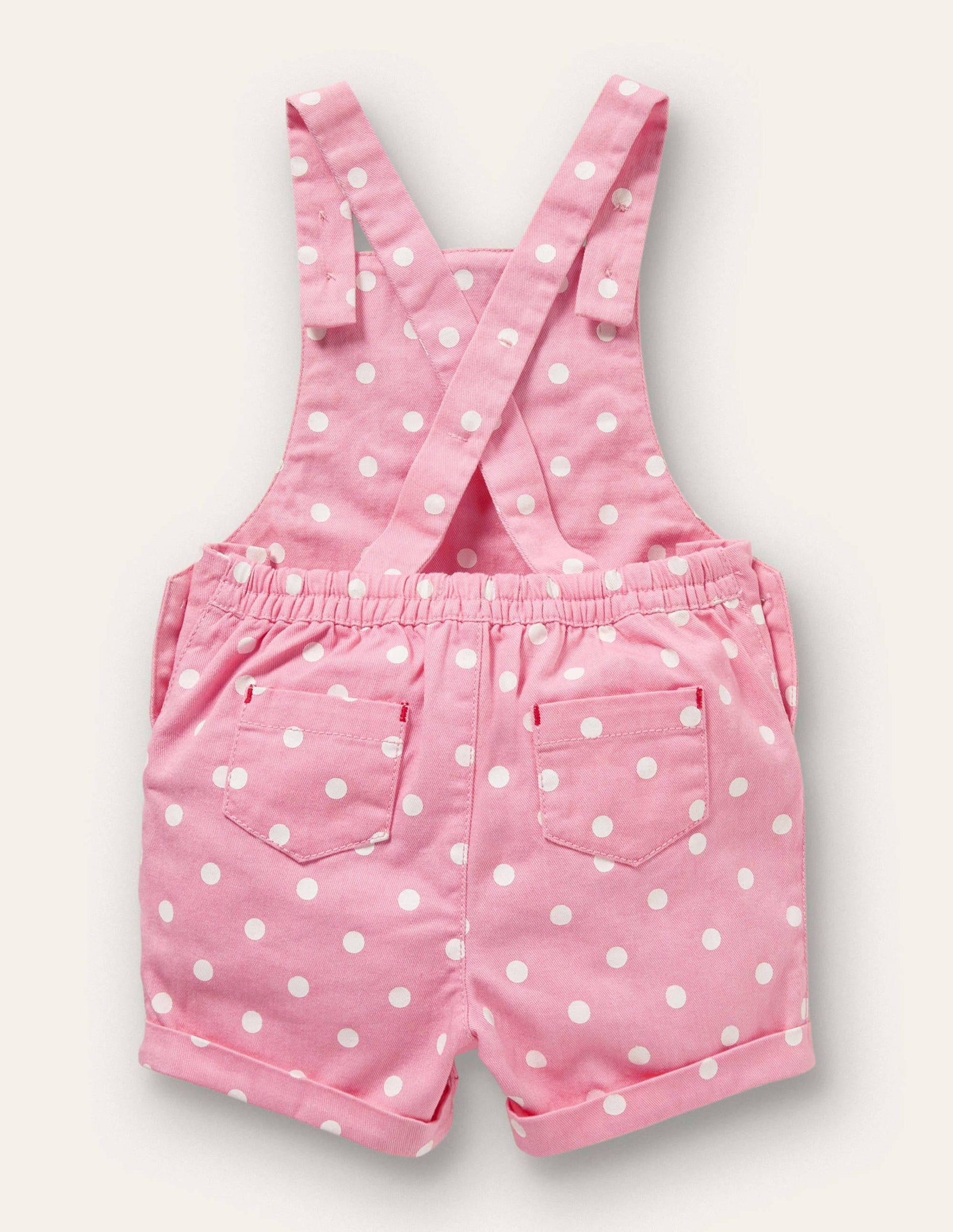 Kurze Weblatzhose-Rosa, Getupft/Früchte-2