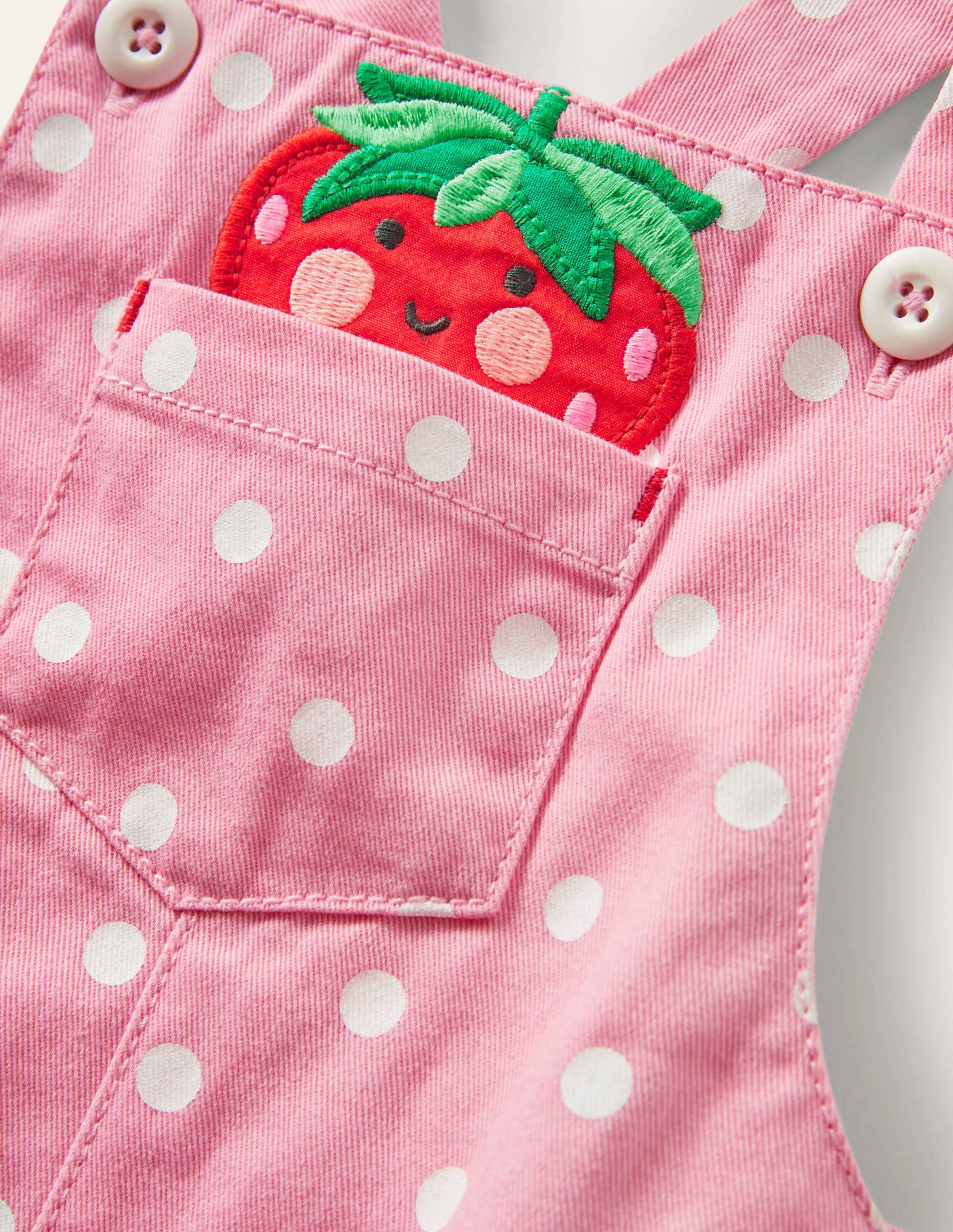 Kurze Weblatzhose-Rosa, Getupft/Früchte - Image 3