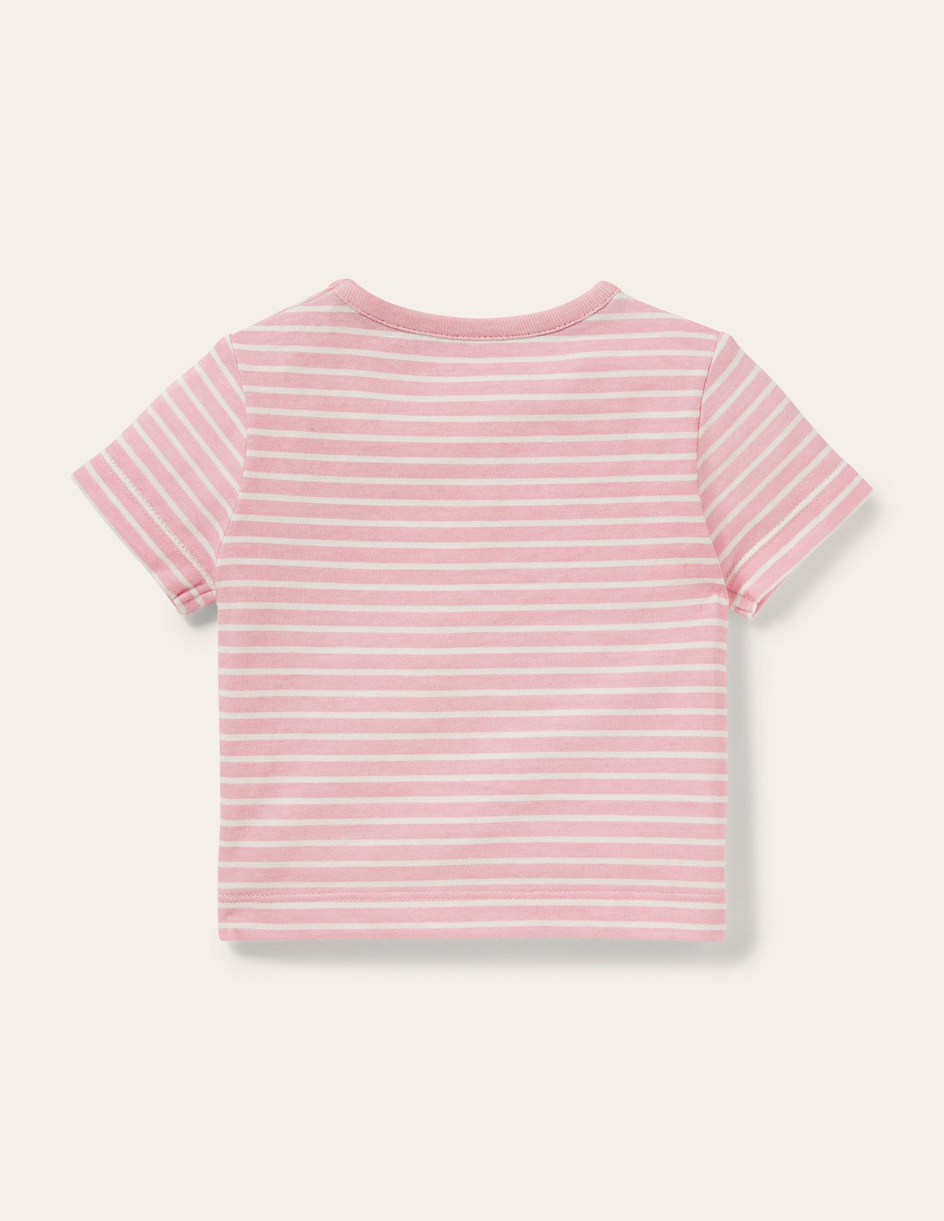 T-Shirt mit Häkeldetails-Hellrosa/Naturweiß, Dschungel-2