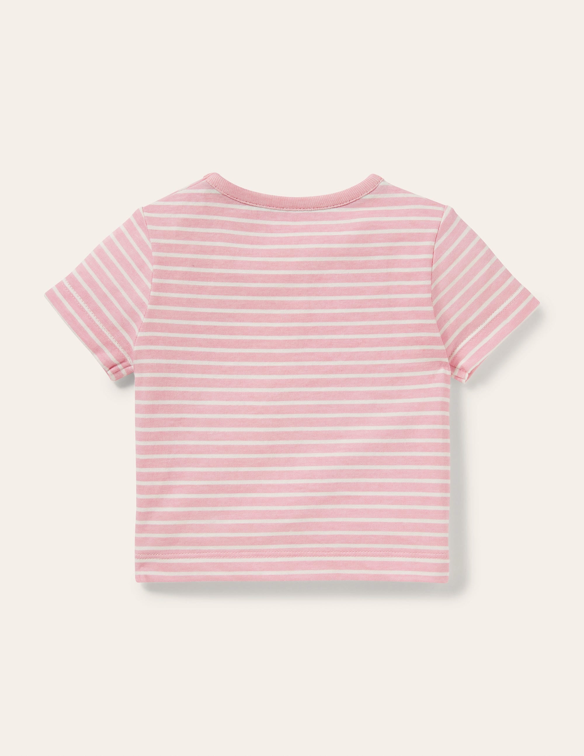 T-Shirt mit Häkeldetails-Hellrosa/Naturweiß, Dschungel - Image 2
