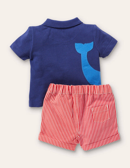 Polo and Shorts Playset-Starboard Whale