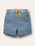 Webshorts mit Rippbund-Mittlerer Faux-Uni