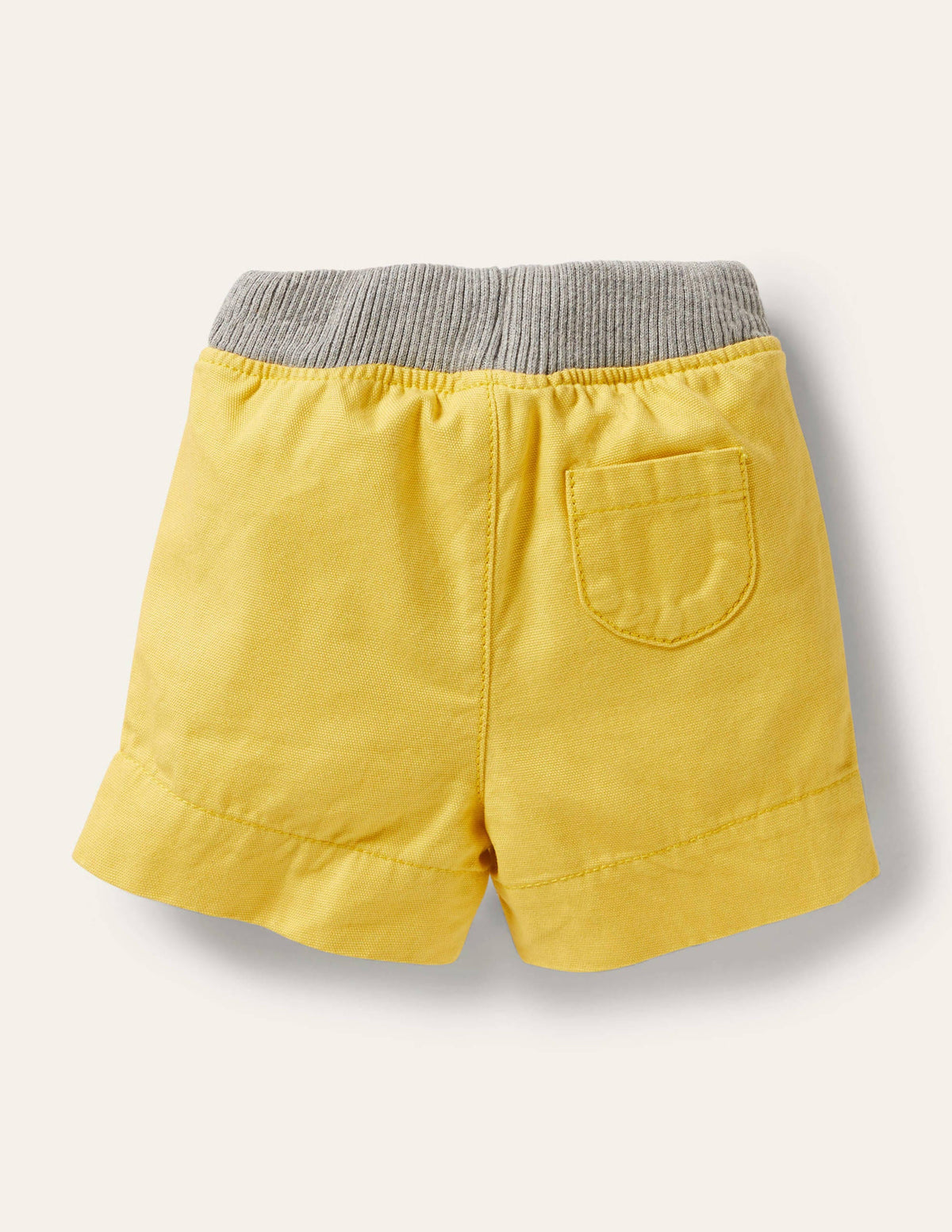 Webshorts mit Rippbund-Gelb - Image 2