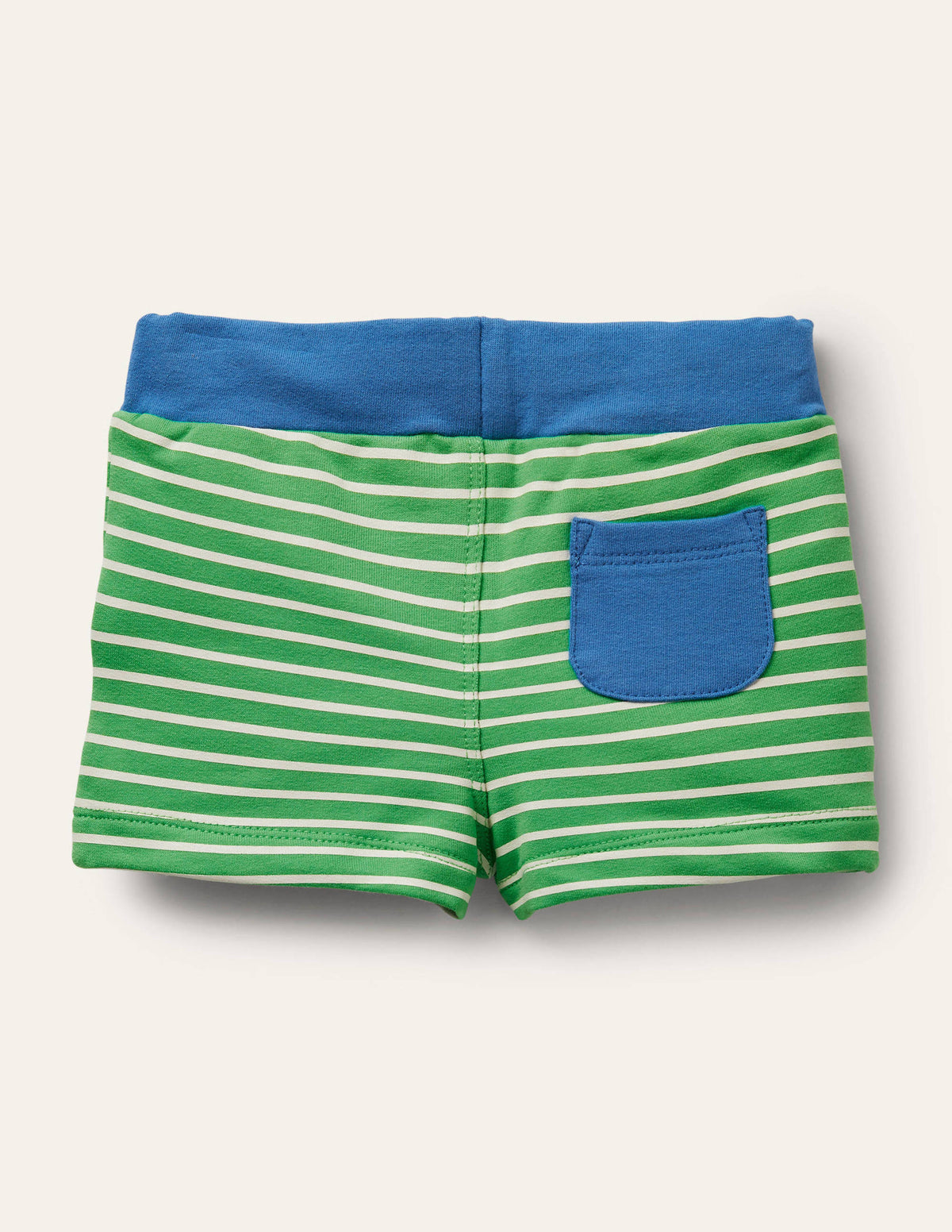 Jersey Shorts-Green/Ivory-2