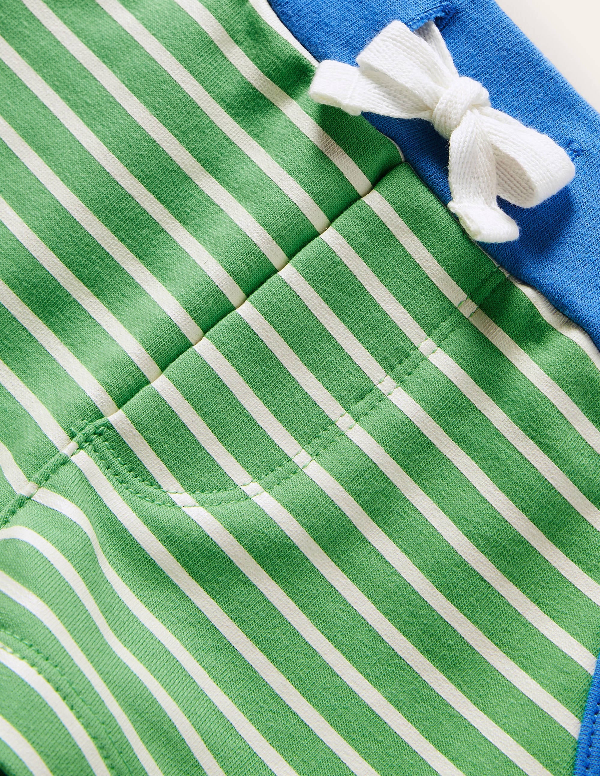 Jersey Shorts-Green/Ivory - Image 3